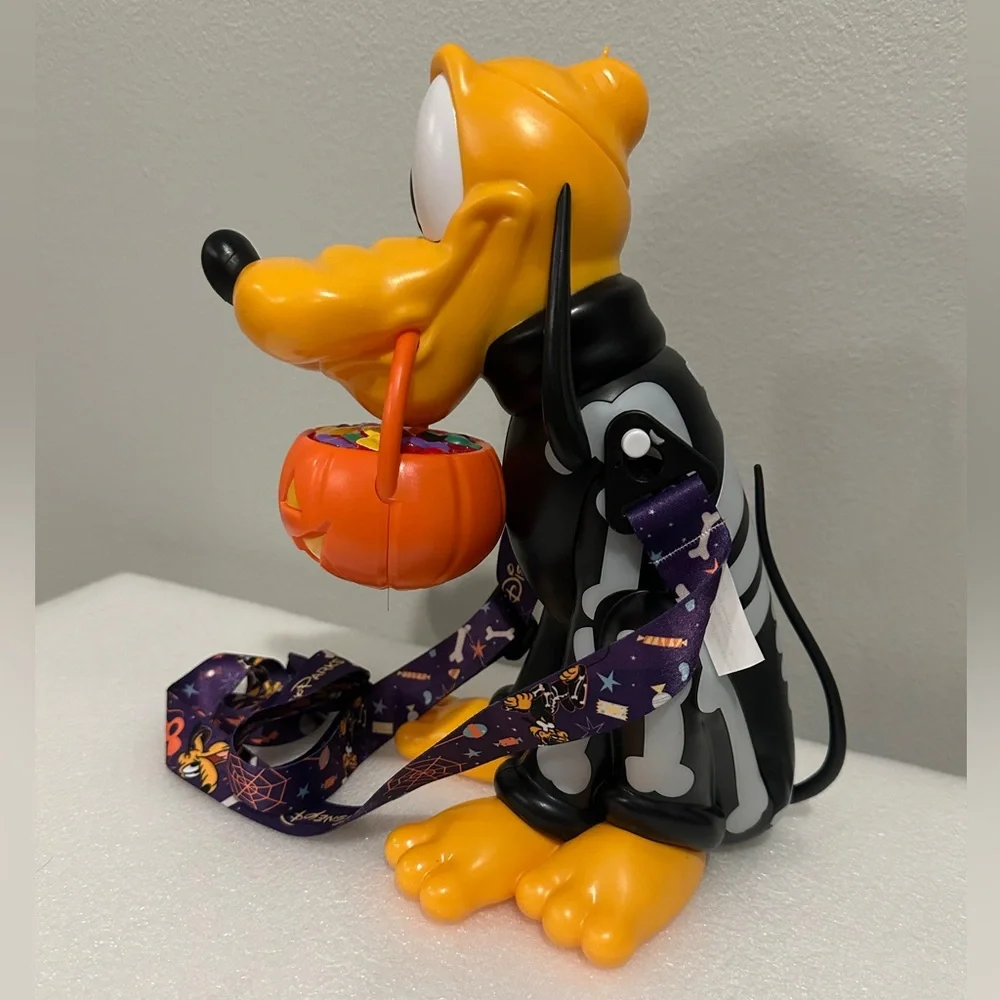 BN Disney Pluto Halloween Candy Bucket - Orange, Black, Yellow